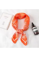 Bandana Print Satin  Scarf 27inch