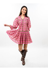 Uncle Frank Uncle Frank Ruffle Collar Dress with Blanket Stitch