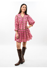Uncle Frank Uncle Frank Ruffle Collar Dress with Blanket Stitch