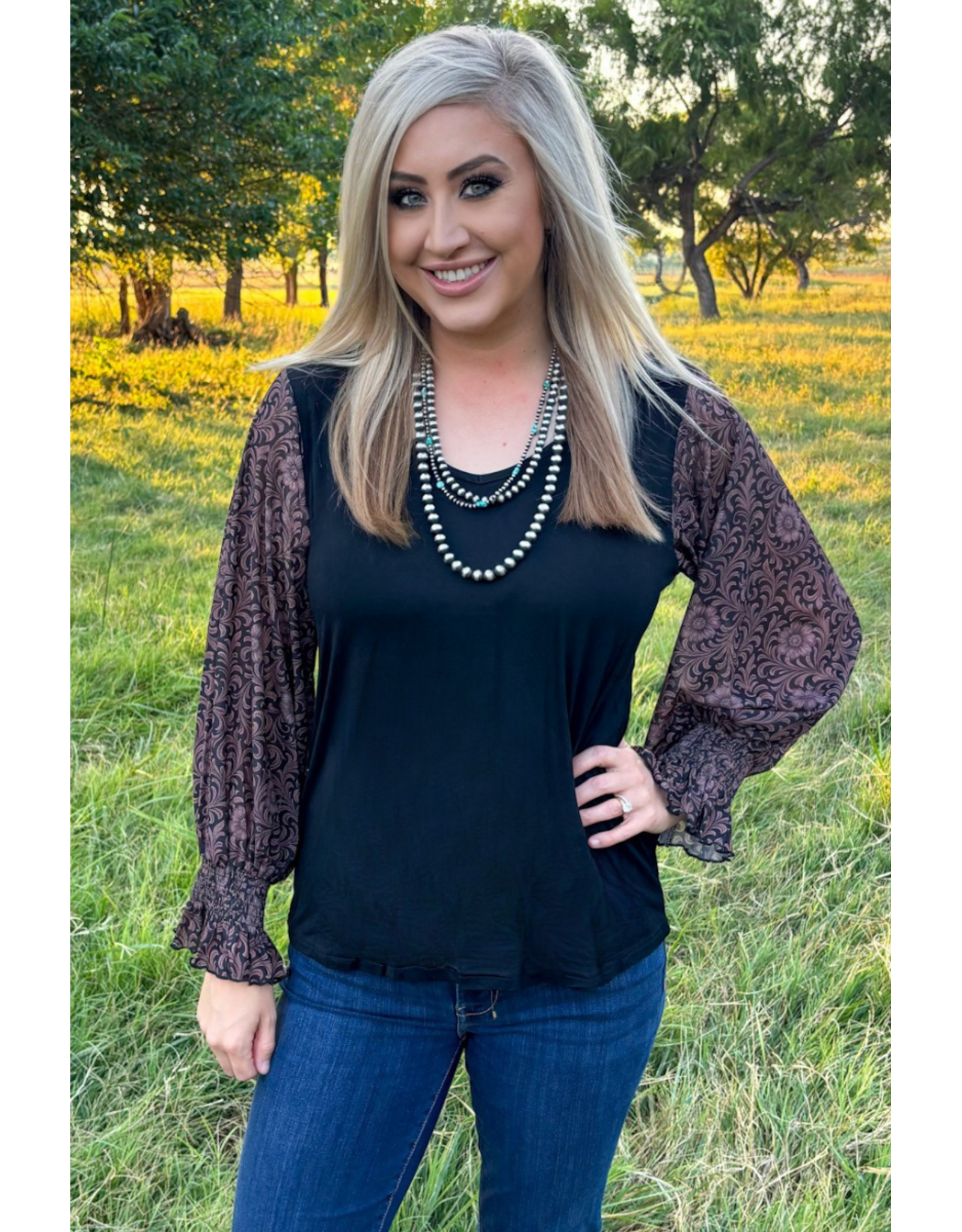 Dark Bloom Darling Top