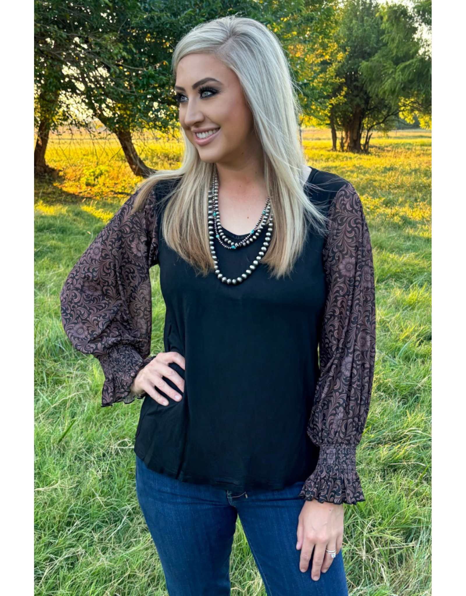 Dark Bloom Darling Top
