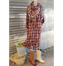 Dear John Denim Dear John Galina Shirt Dress Rosewood Plaid