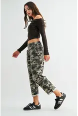 Milla Boyfriend Crop Camouflage Jean