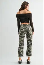 Milla Boyfriend Crop Camouflage Jean