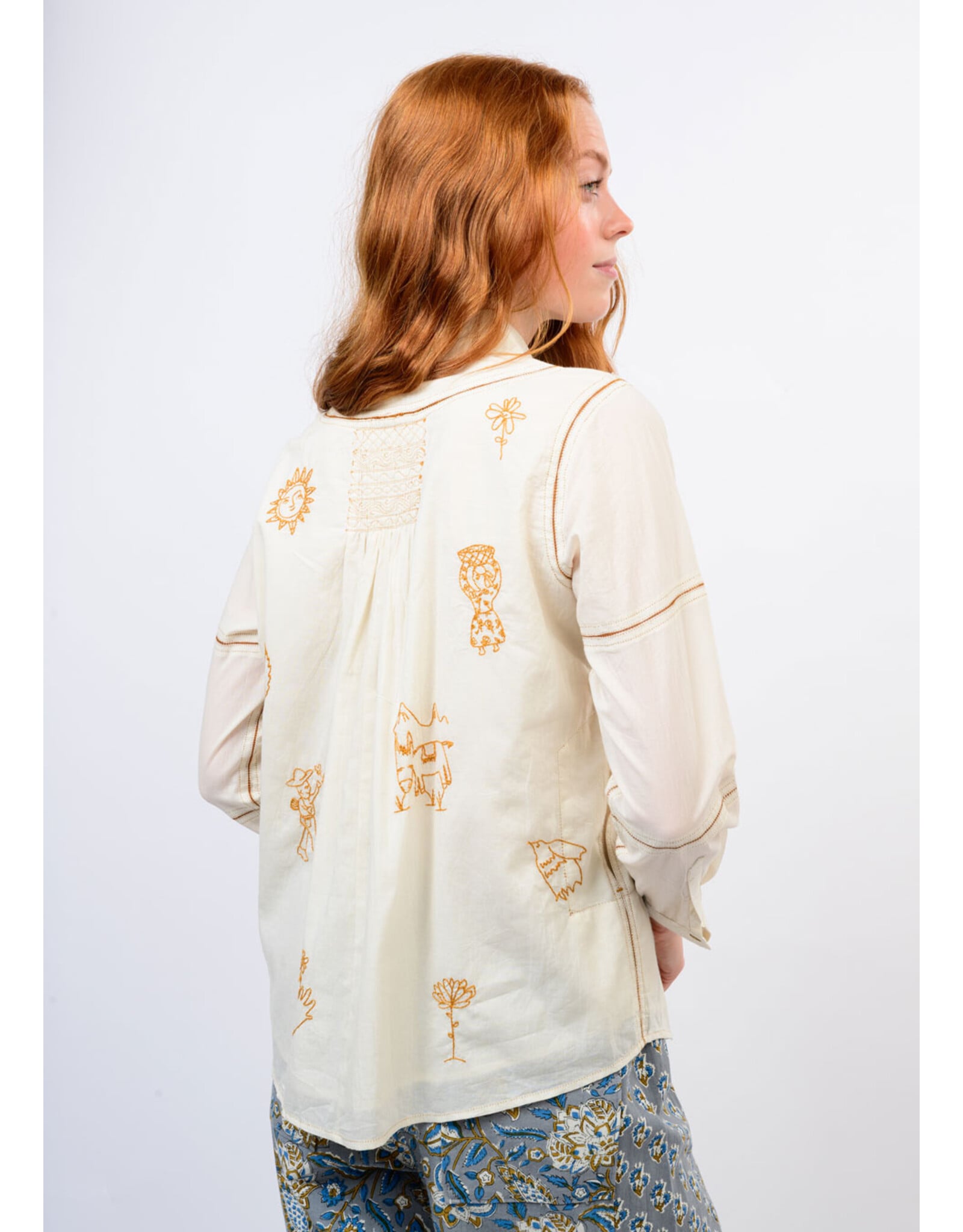 Sister Mary Sister Mary Milagro Long Sleeve Blouse