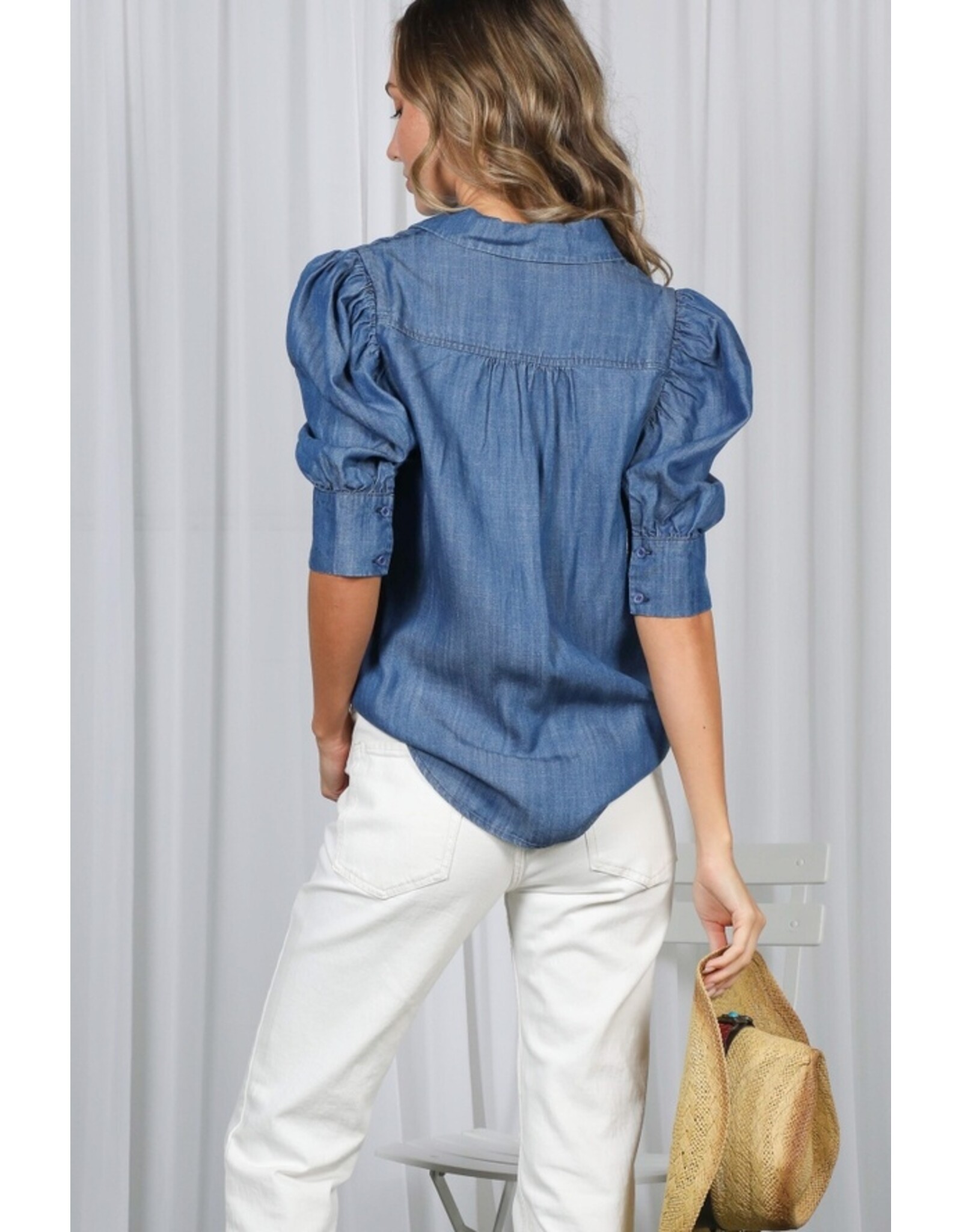 Vivian Tencel Denim Blue Shirt