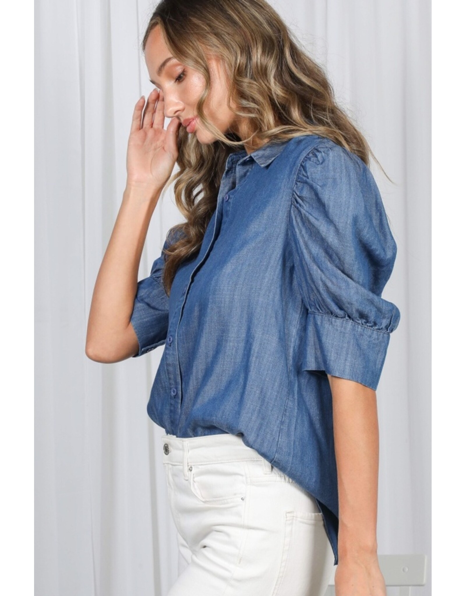 Vivian Tencel Denim Blue Shirt