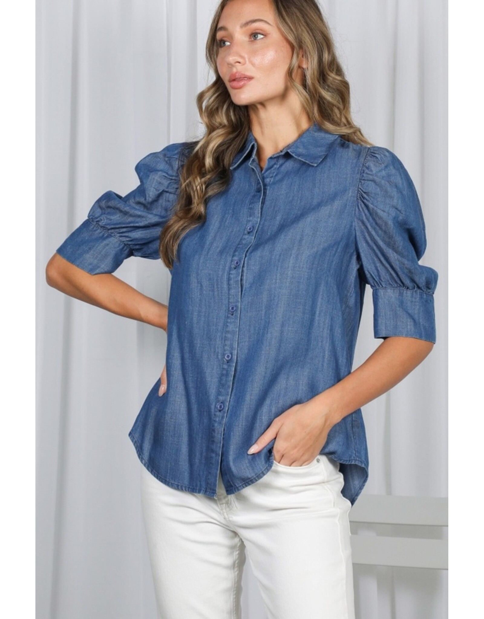 Vivian Tencel Denim Blue Shirt