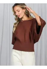 Valena Dolman Sleeve Knit Sweater