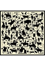 Cowboy Silhouette Jacquard Silk Scarf