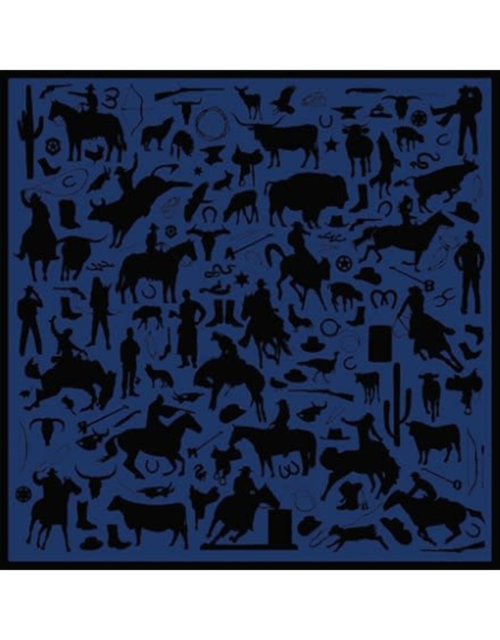 Cowboy Silhouette Jacquard Silk Scarf