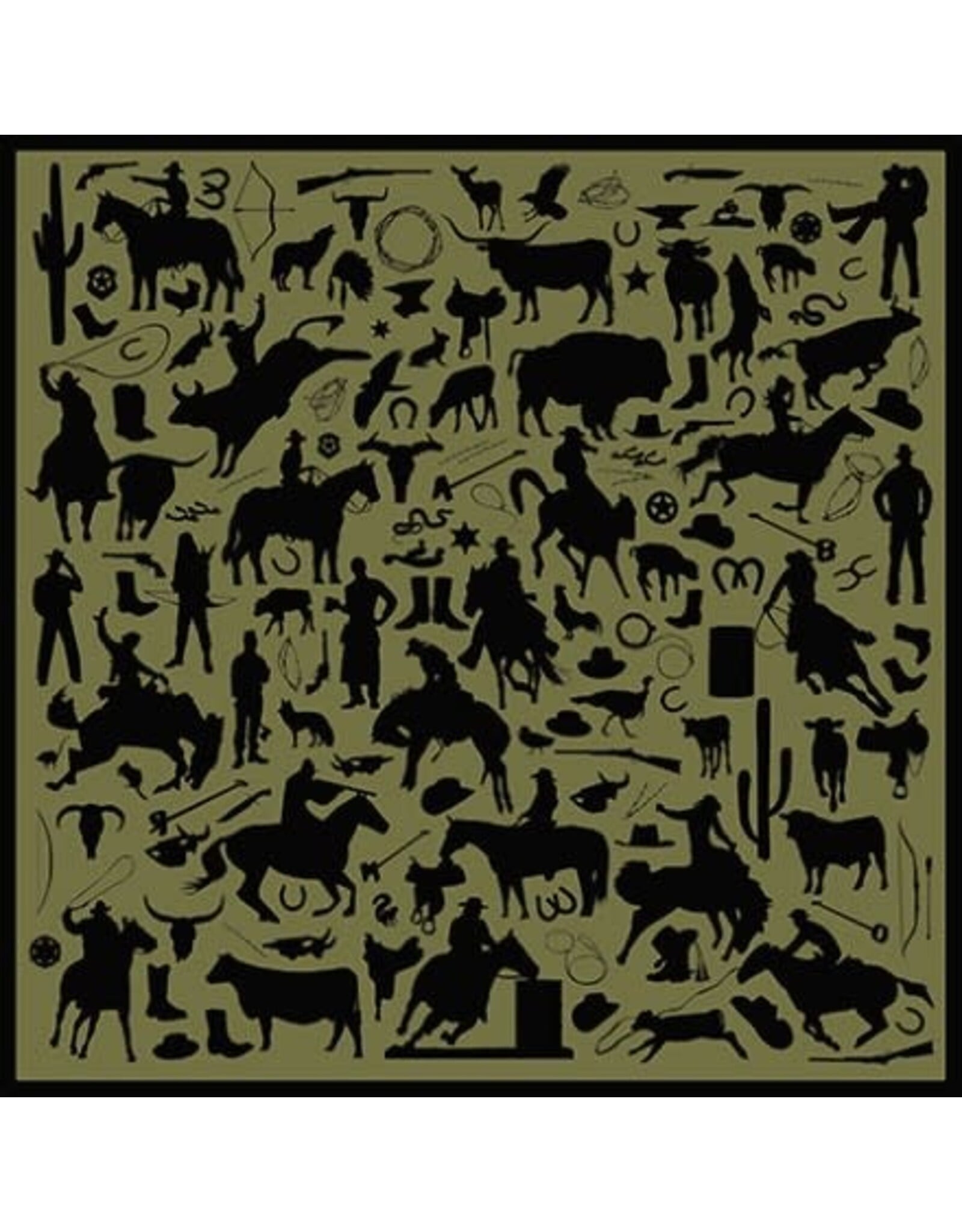 Cowboy Silhouette Jacquard Silk Scarf
