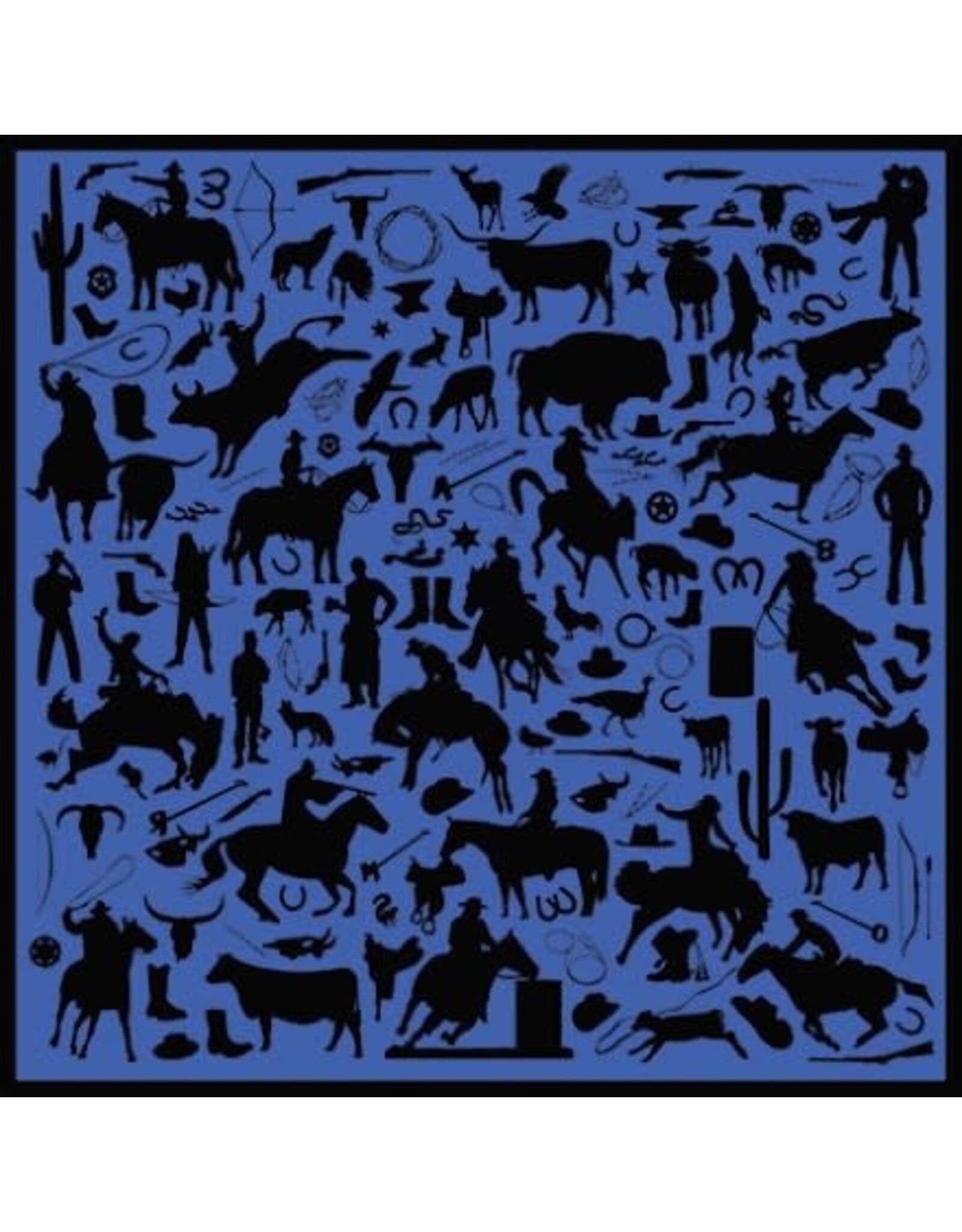 Cowboy Silhouette Jacquard Silk Scarf