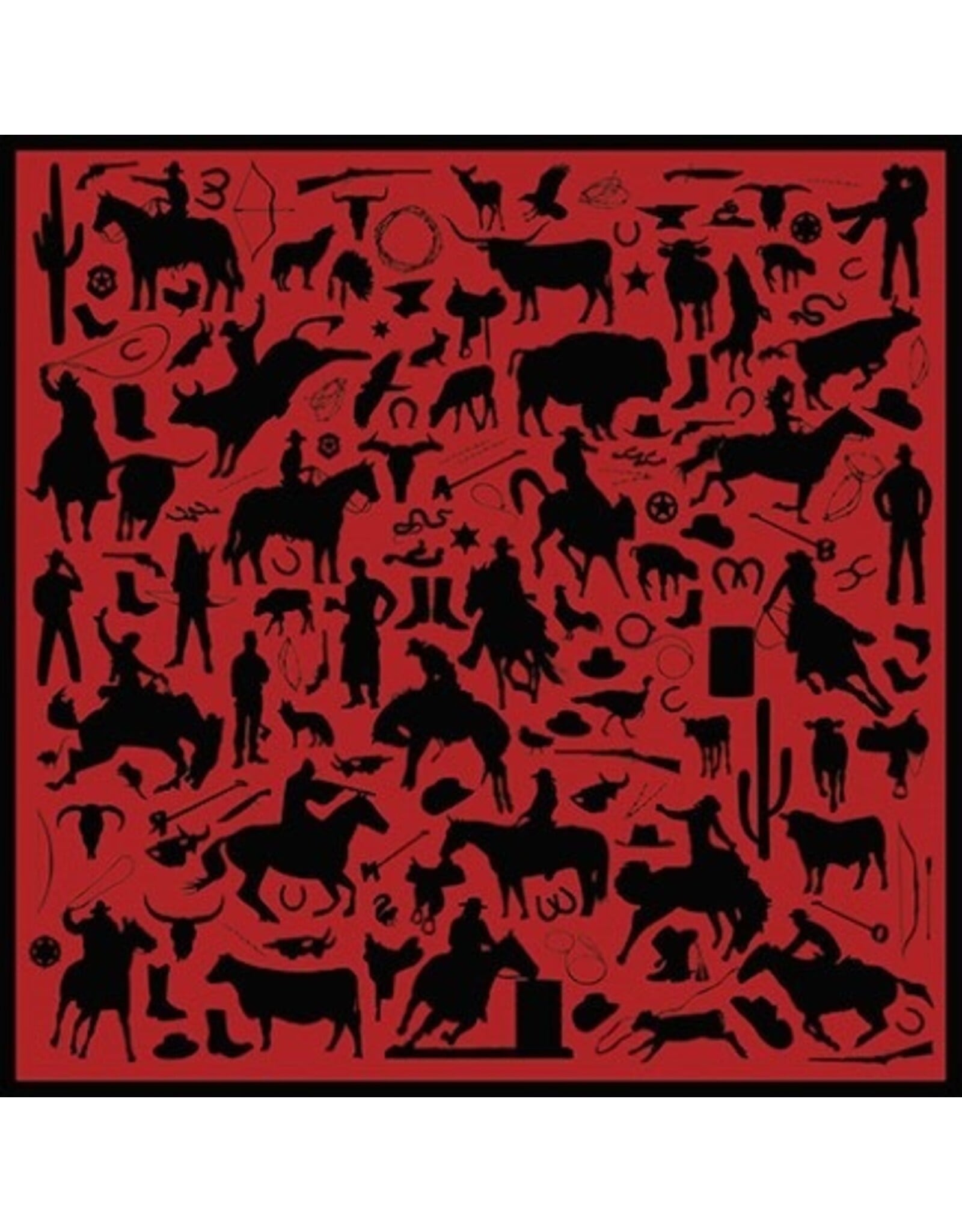Cowboy Silhouette Jacquard Silk Scarf