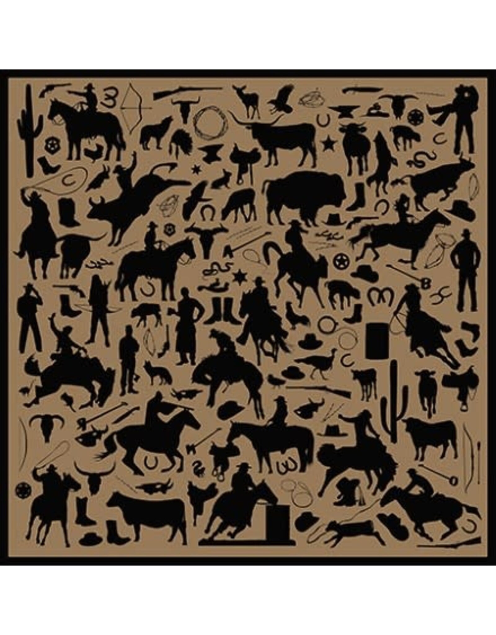 Cowboy Silhouette Jacquard Silk Scarf