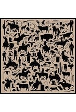 Cowboy Silhouette Jacquard Silk Scarf