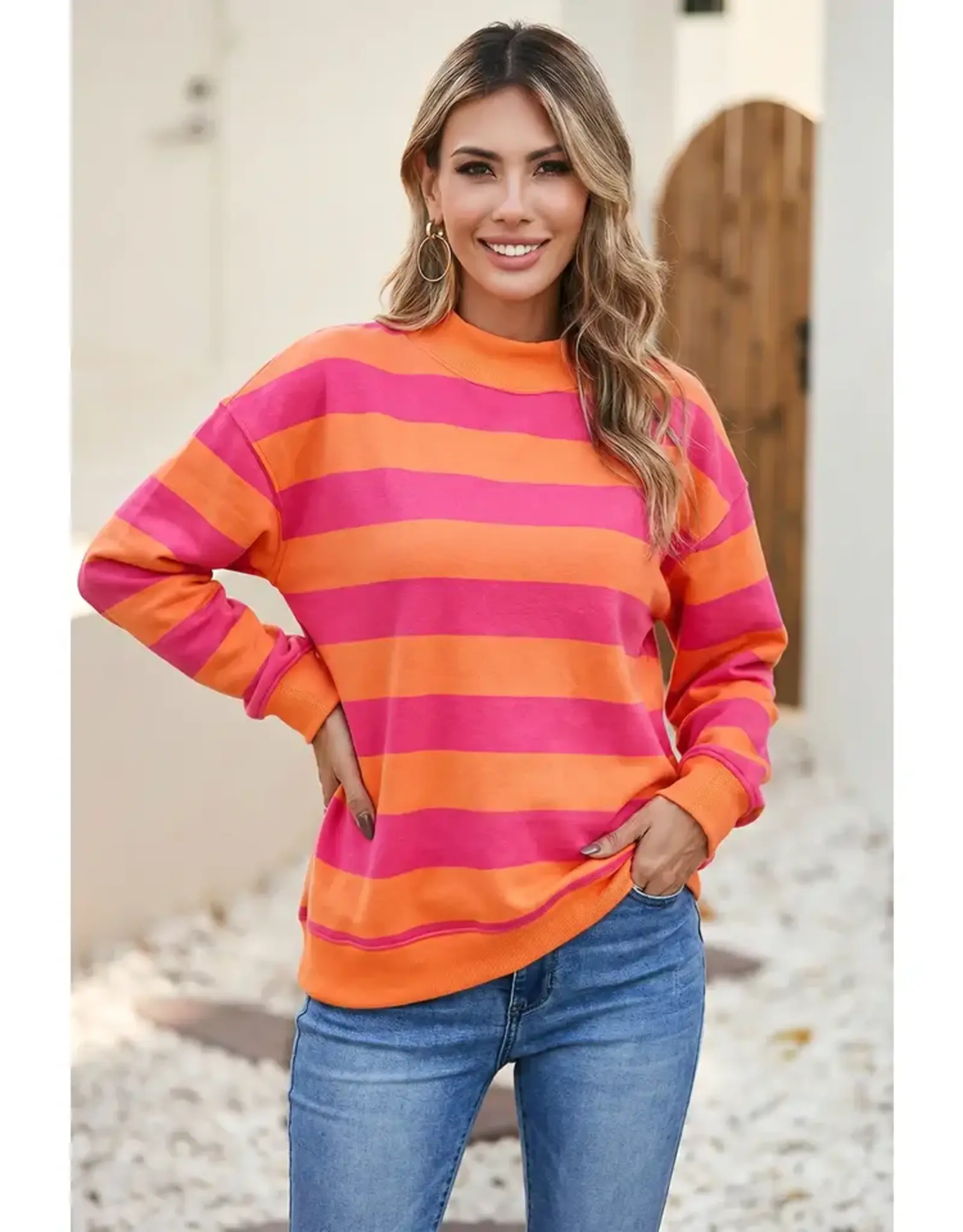 Candy Stripe Sweatshirt