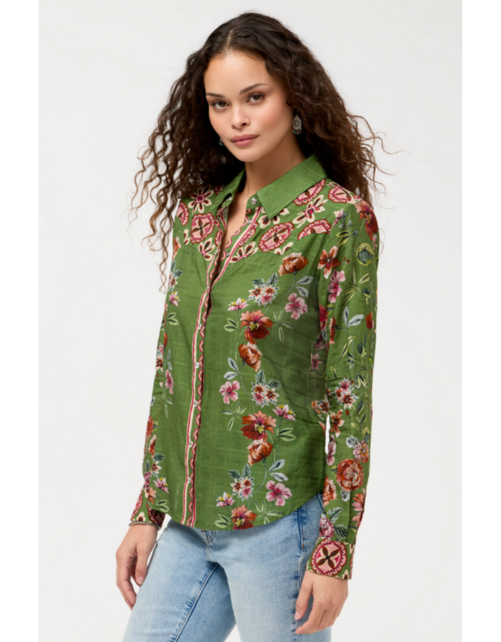 Johnny Was Johnny Was Vintage Western Shirt Zarima