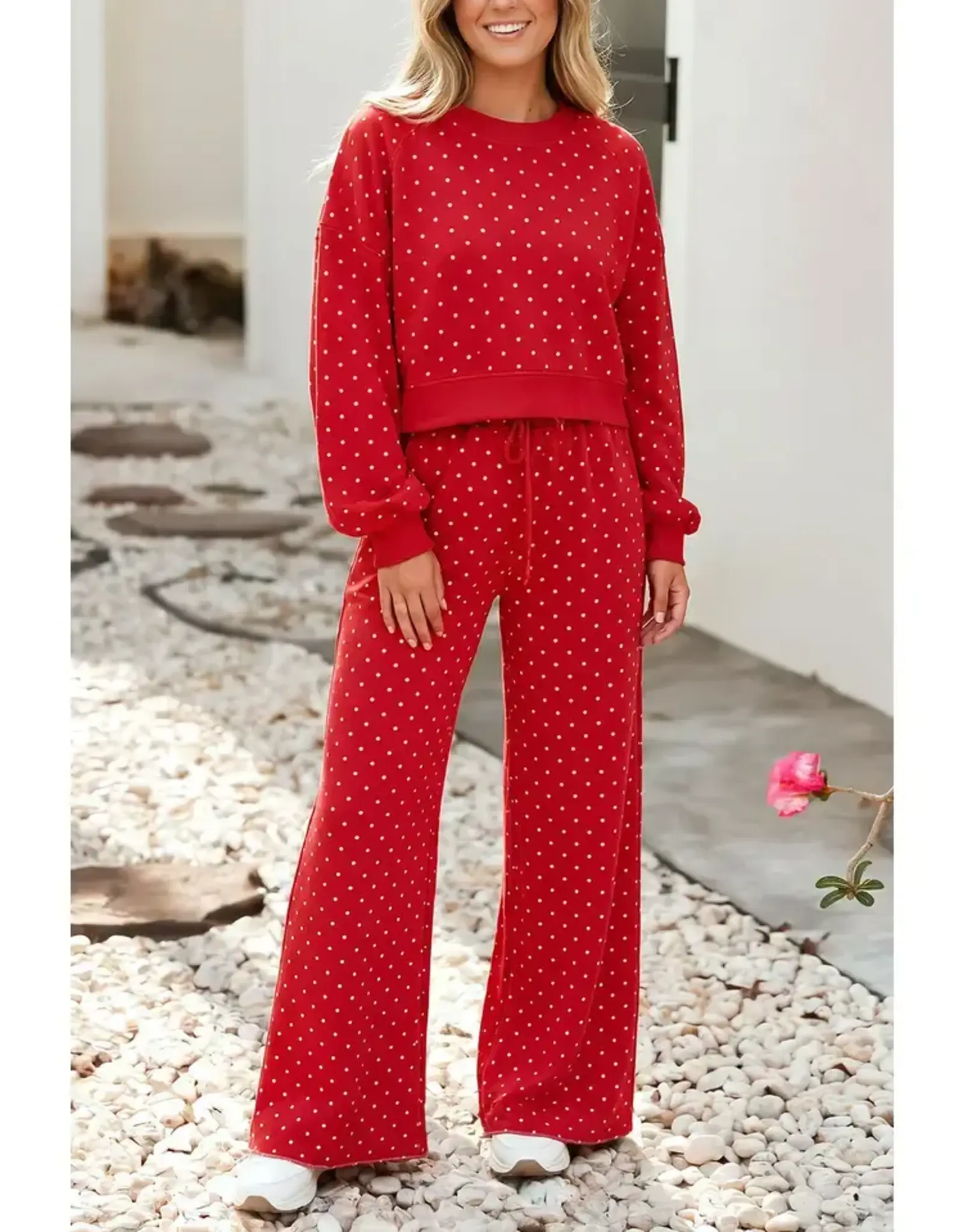 Holly Red Polka Dot Set