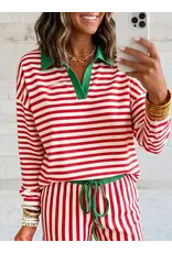 Santa Red Stripe Set