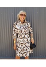 Dizzy Lizzie Sag Harbor Dress Black Cheetahs