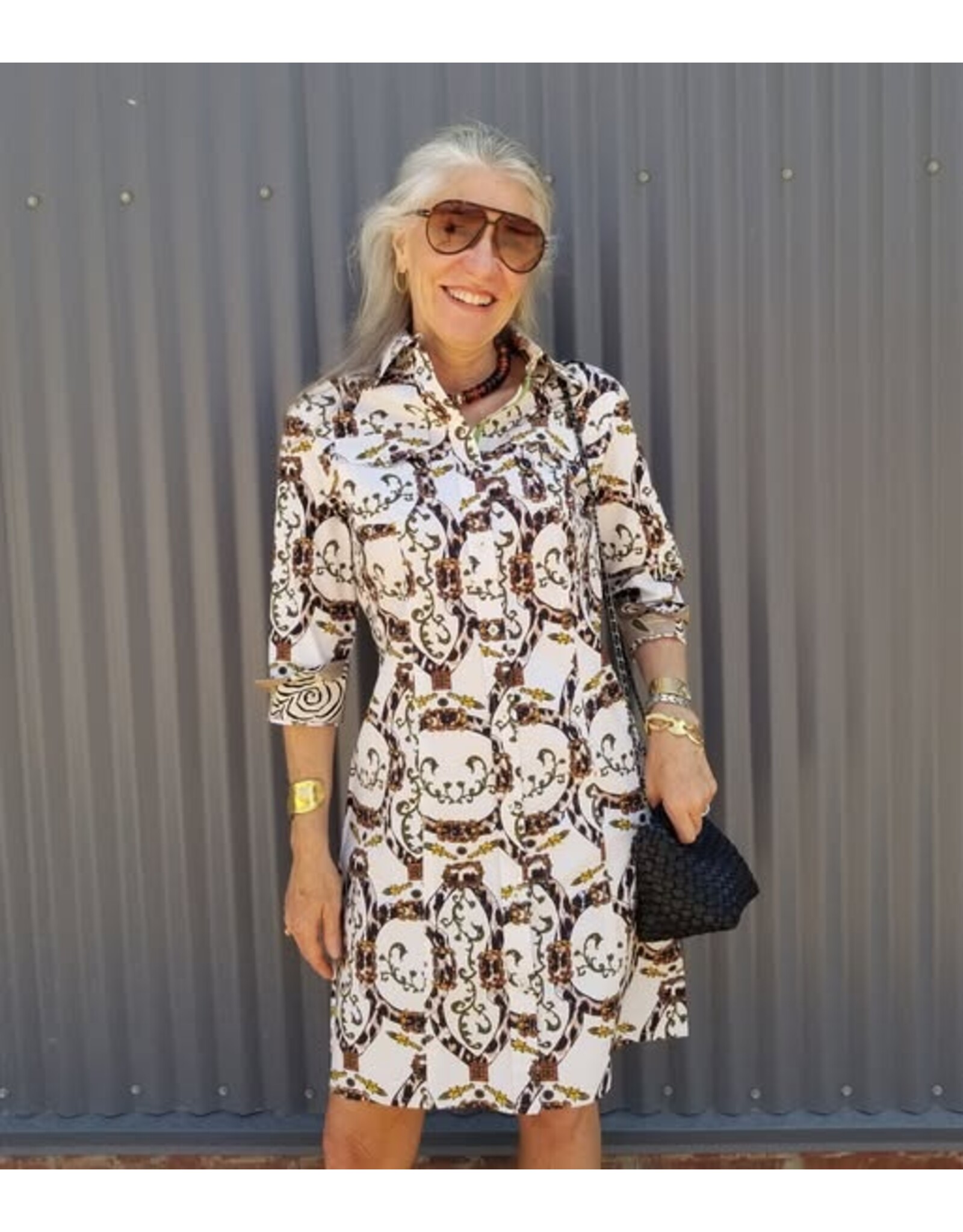 Dizzy Lizzie Sag Harbor Dress Black Cheetahs