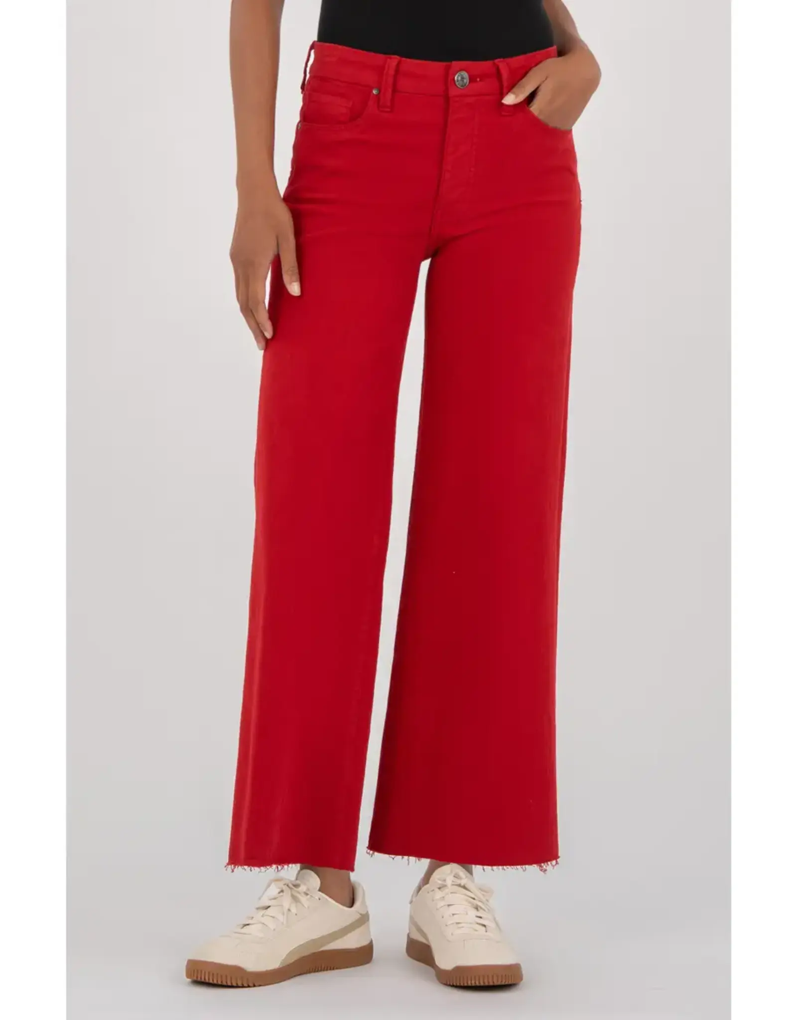 Kut from the Kloth / STS Blue KUT Meg High Rise Fab Ab Wide Leg Jean Ruby Red