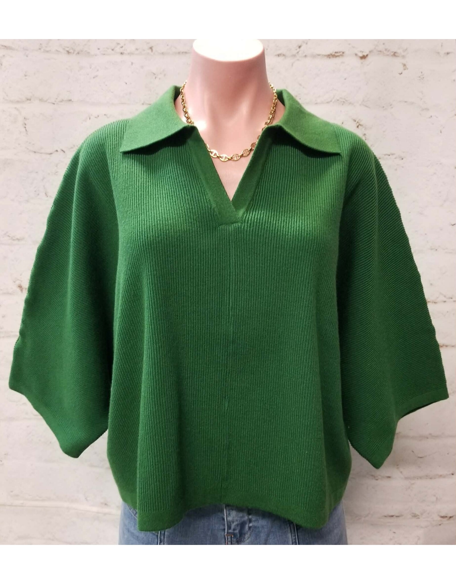 Sylvie Green Knit Sweater