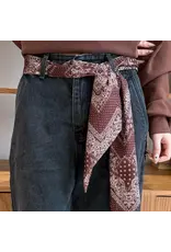 Bandana Print Long Scarf / Belt