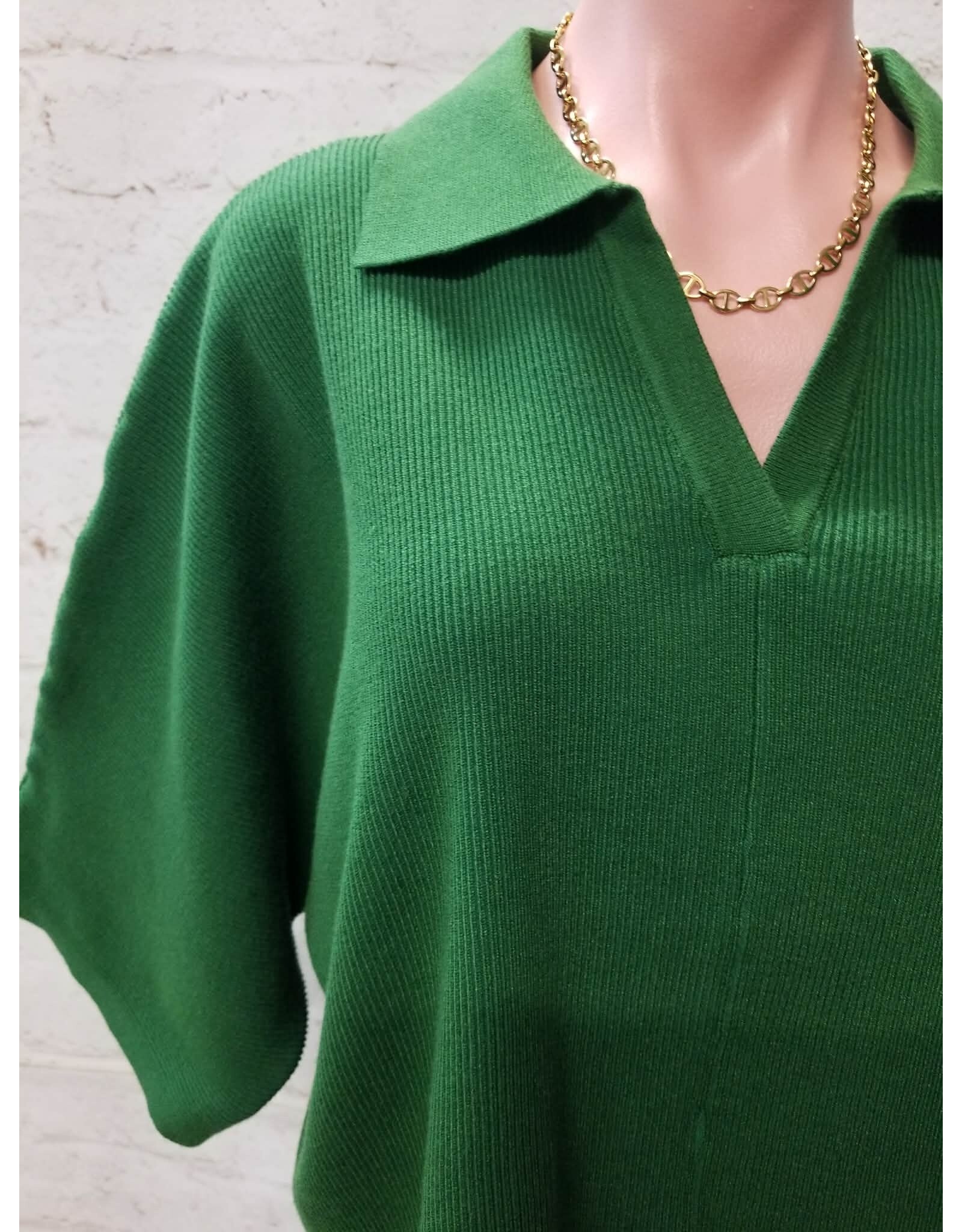 Sylvie Green Knit Sweater