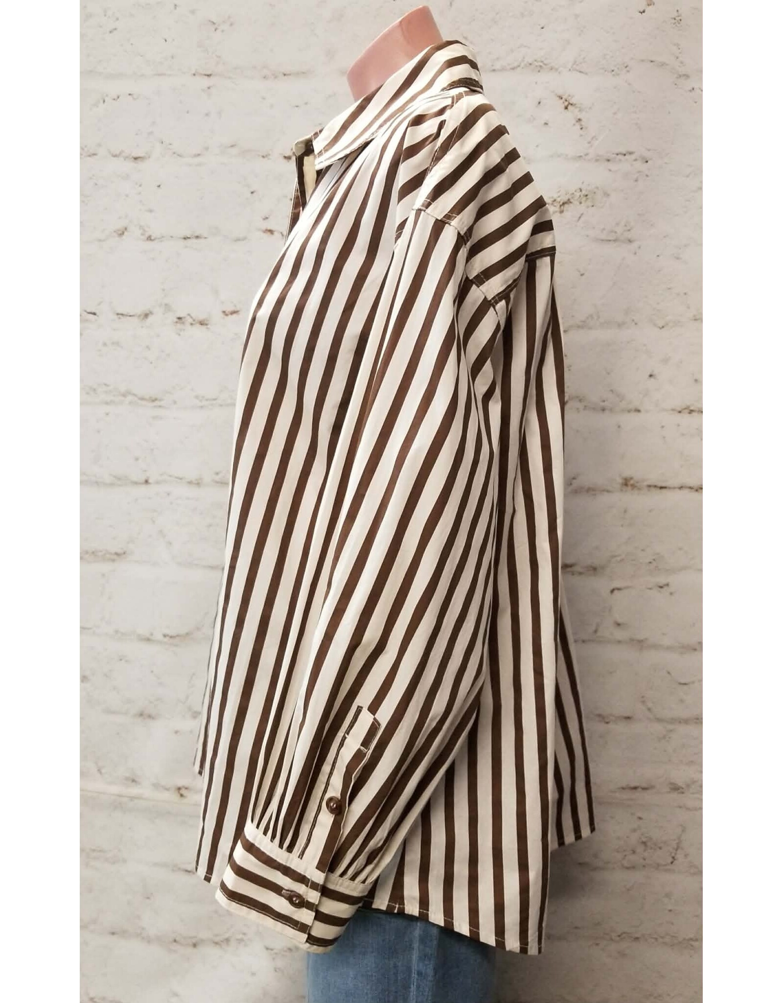 Stella Brown Stripe Shirt