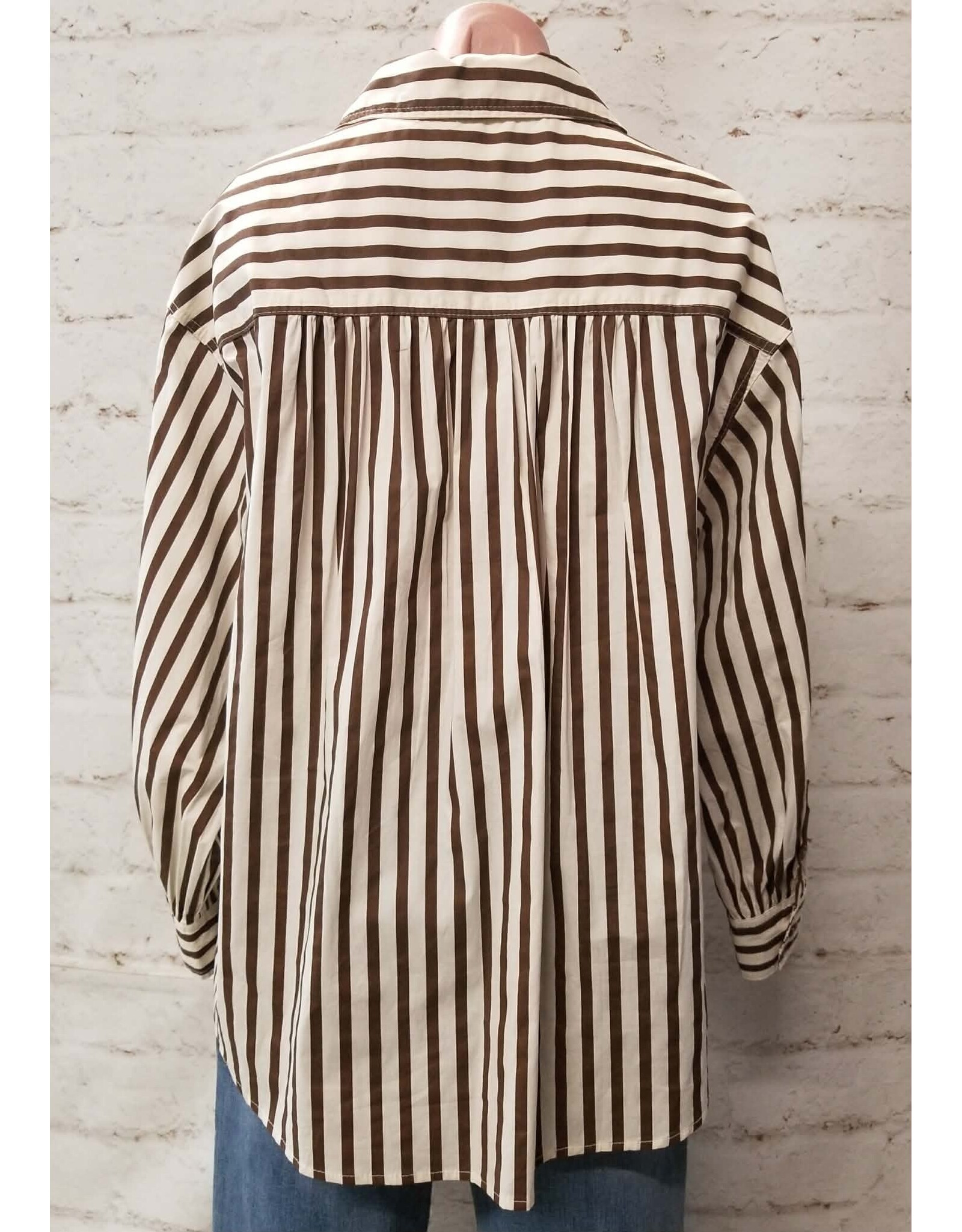 Stella Brown Stripe Shirt