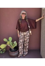 Victoria Brown Floral Print Jeans