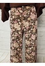 Victoria Brown Floral Print Jeans