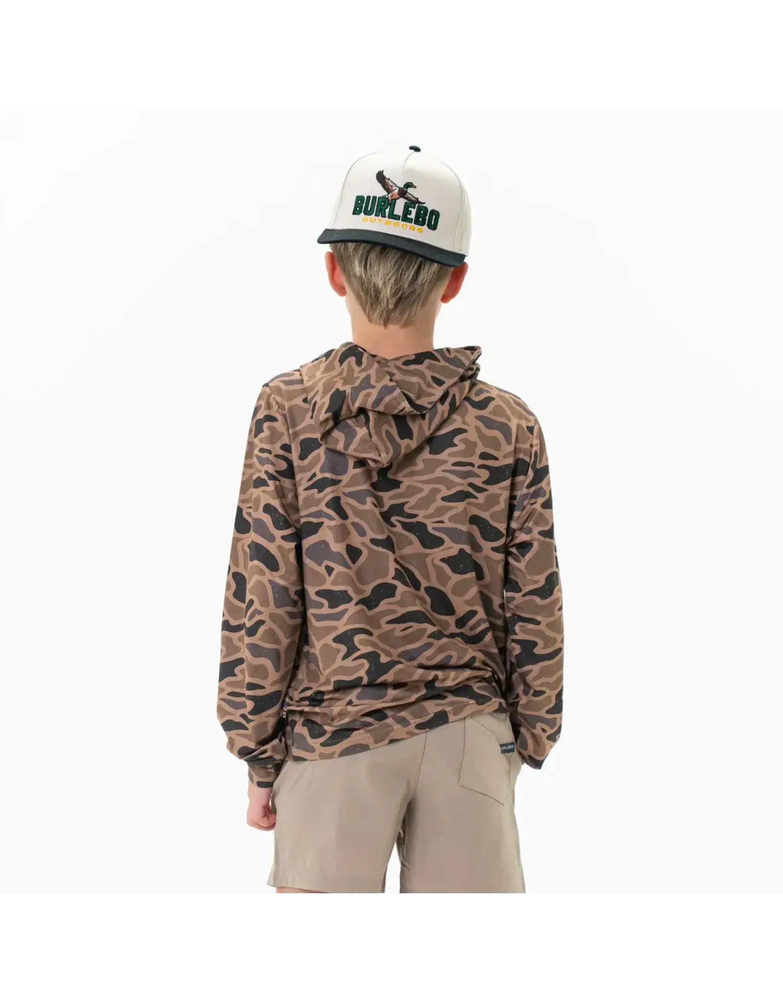 Burlebo Burlebo Youth Performance Hoodie Gauge Camo