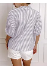 Purple Power Stripe Top