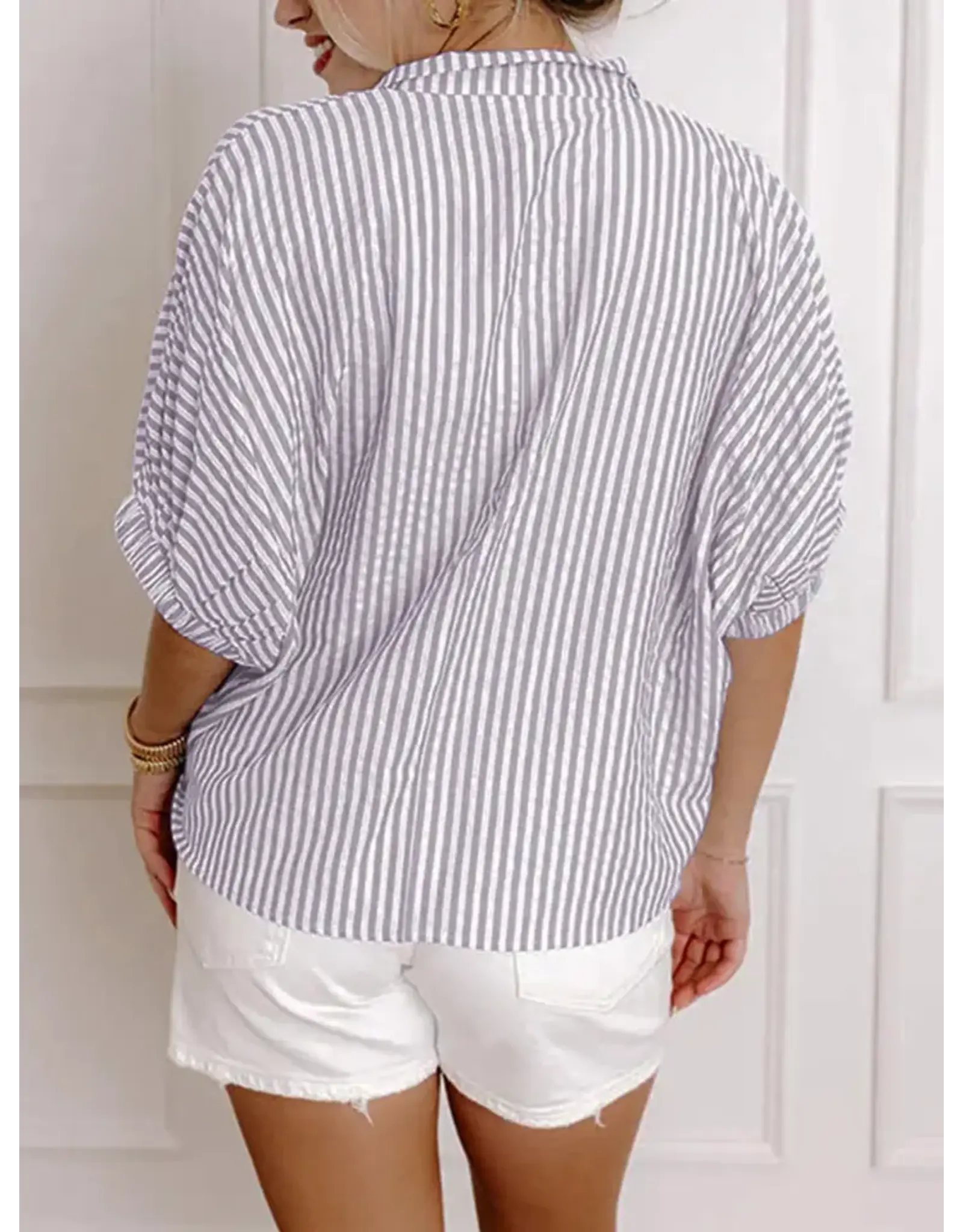 Purple Power Stripe Top