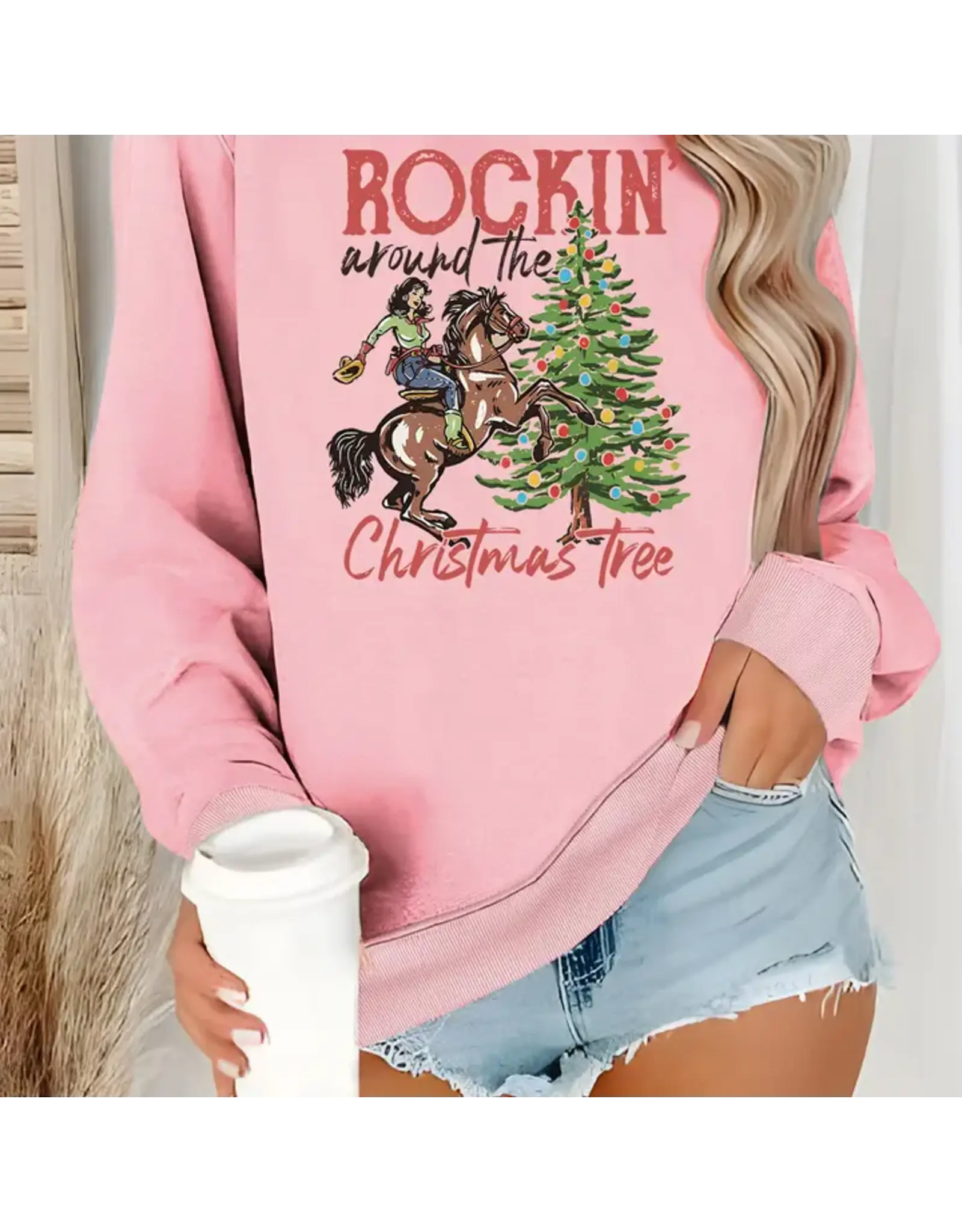 Rockin' Cowboy Christmas Sweatshirt