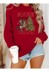 Rockin' Cowboy Christmas Sweatshirt