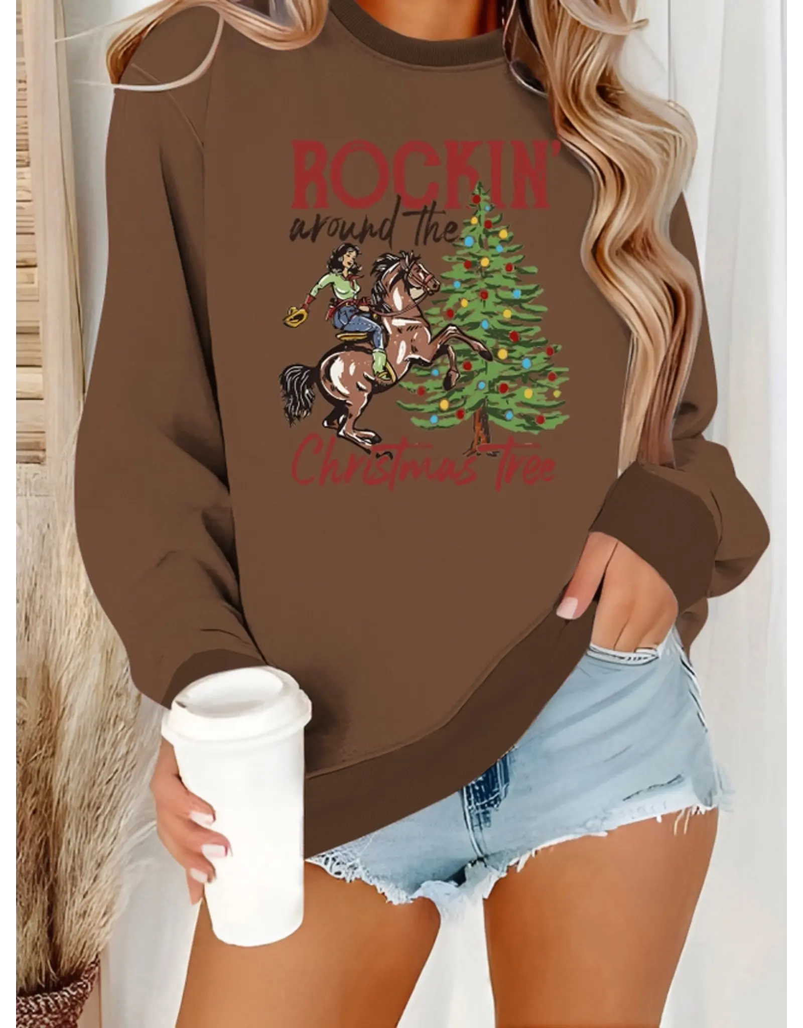 Rockin' Cowboy Christmas Sweatshirt