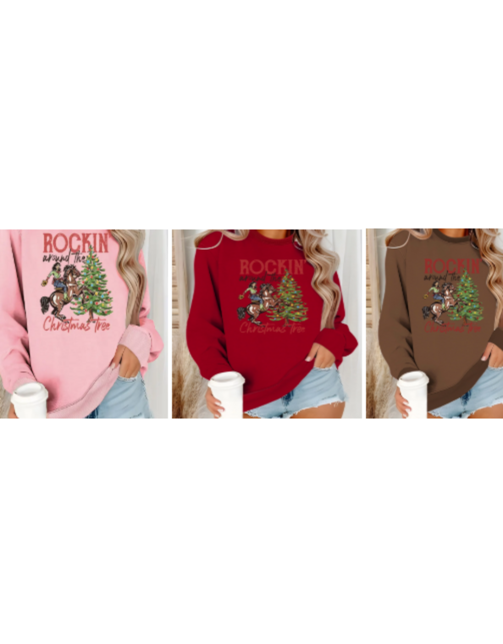 Rockin' Cowboy Christmas Sweatshirt
