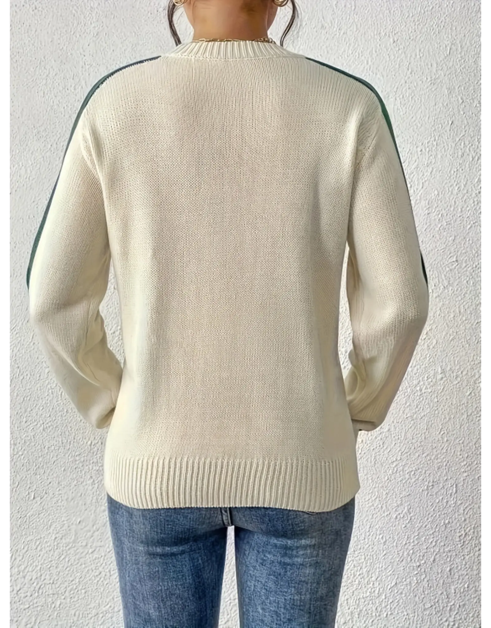 Rainbow Stripe Ivory Sweater