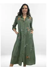 Kyla Seo Blair Dress Fatigue Green
