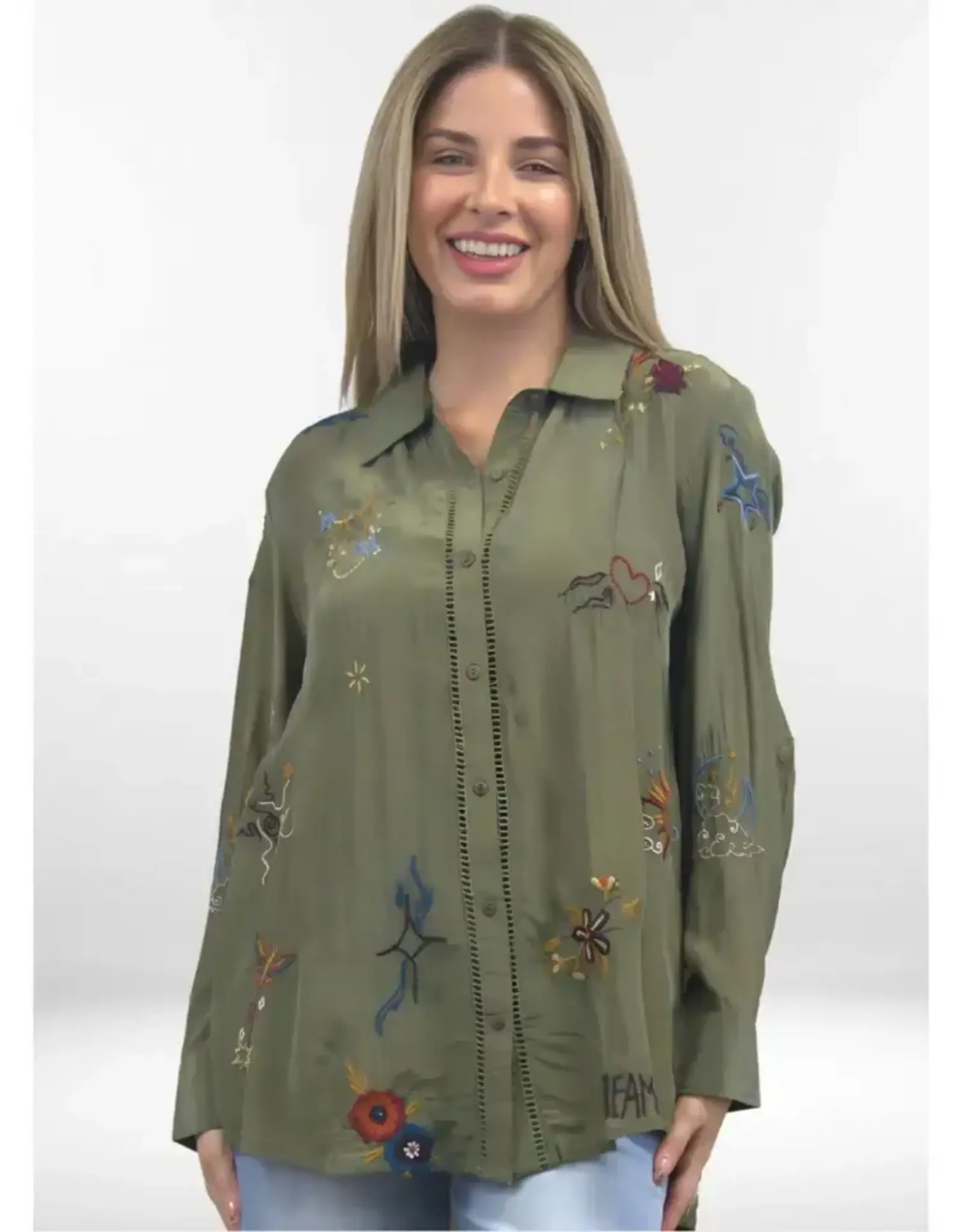 Kyla Seo Zena Tunic Fatigue Green