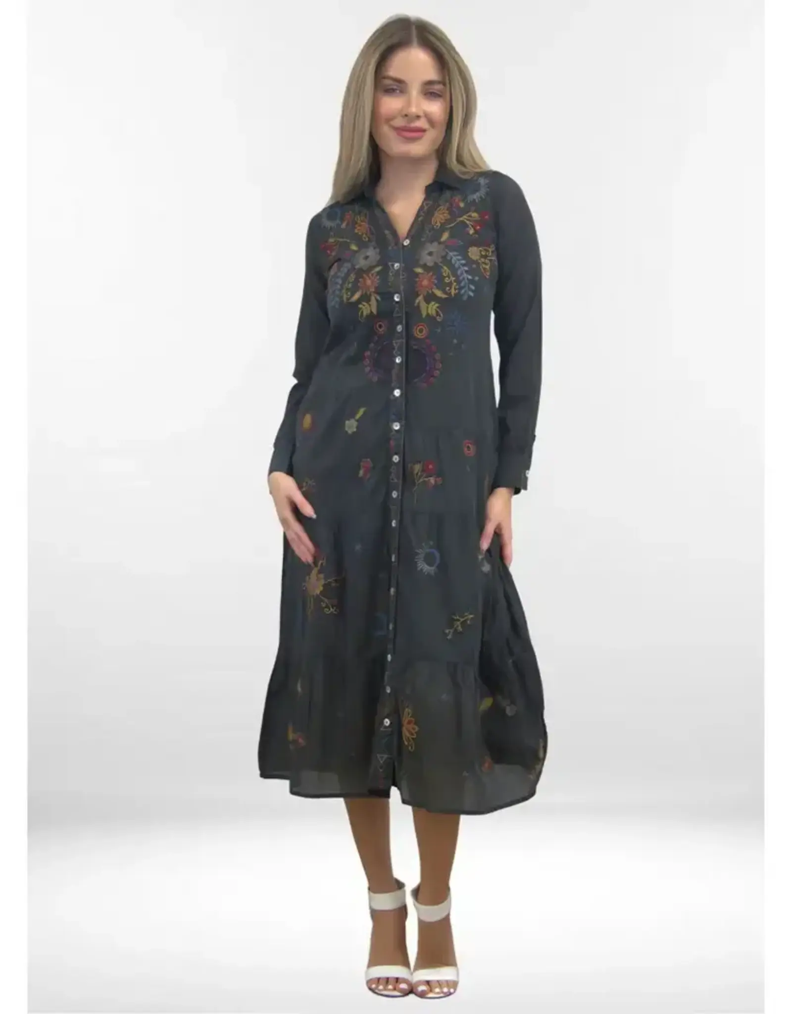 Kyla Seo Esvi Dress Lava Rock