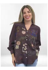 Kyla Seo Anju Blouse Oxblood