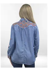 Kyla Seo Olivia Shirt Blue