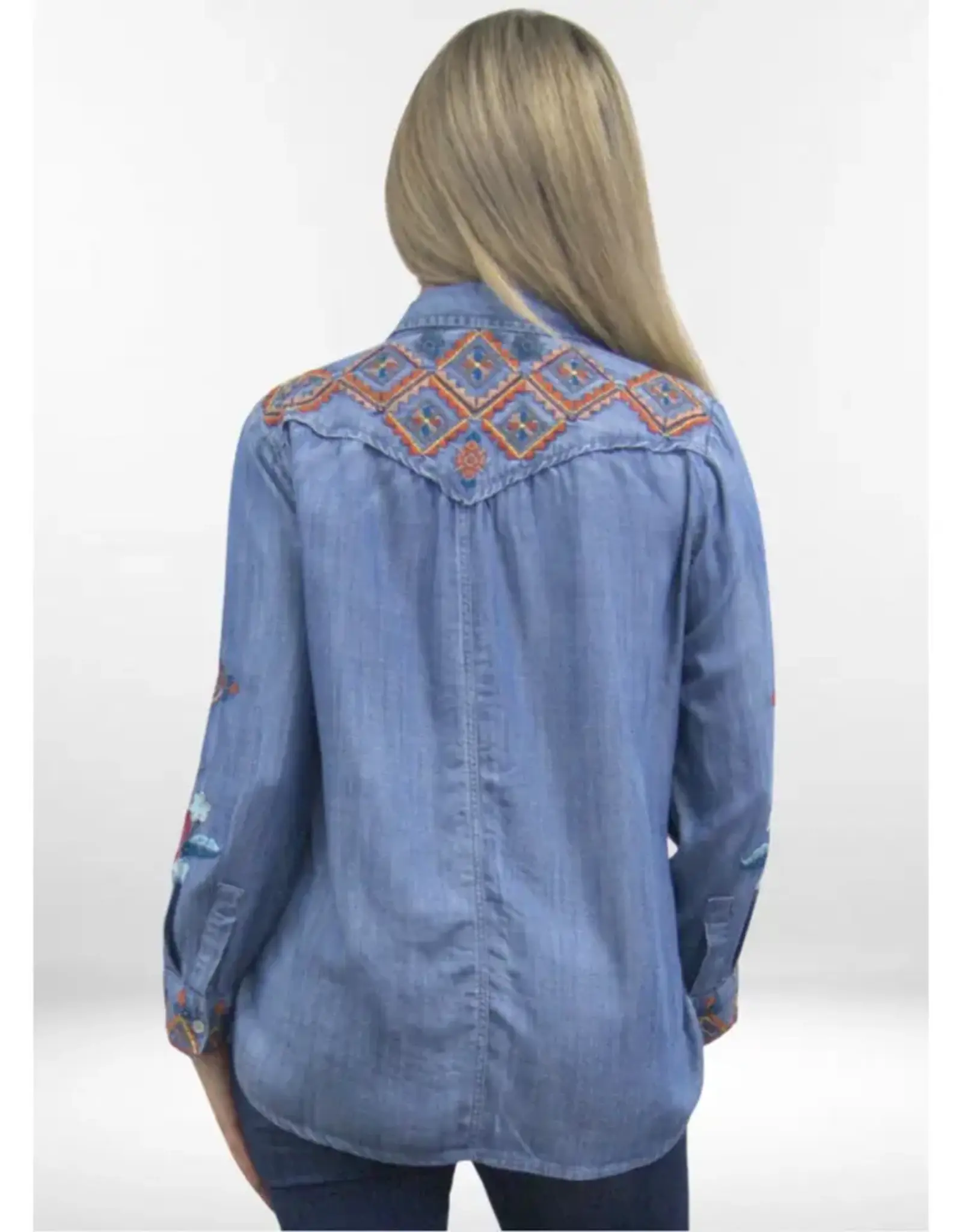 Kyla Seo Olivia Shirt Blue