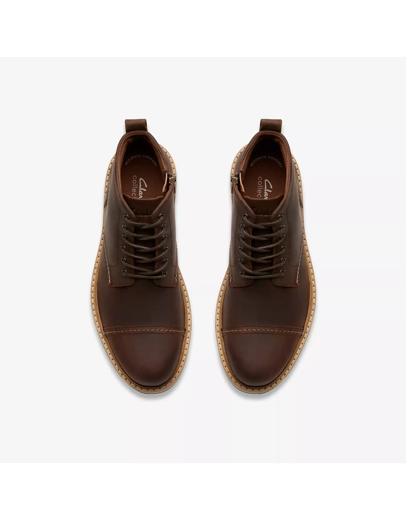 Clarks Clarks Weltridge Zip Tan Leather