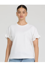 Dear John Denim Dear John Meredith Ruffle Cuff Top White